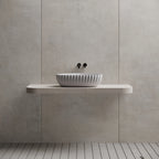 MR-A8870 Organic Tri-Form Fluted Vessel Basin | MonBlari