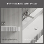 MonBlari MR-G8856-1 Fluted Solid Surface Wall-Mounted Basin