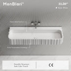 MonBlari MR-G8856-1 Fluted Solid Surface Wall-Mounted Basin