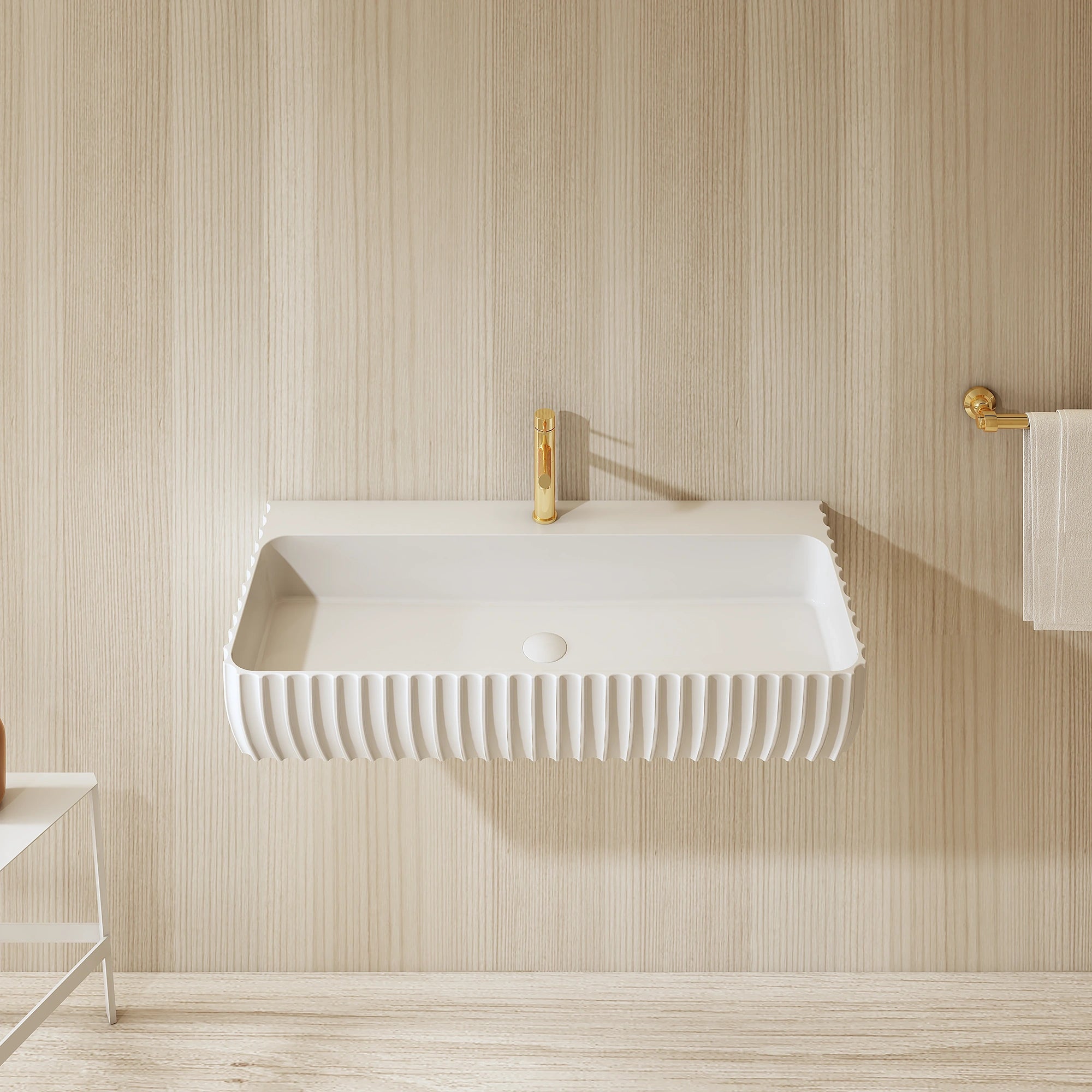 G8876-1 Wall-Hung Fluted Basin | MonBlari