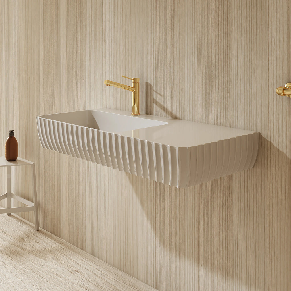 G8876-3 Wall-Hung Fluted Basin | MonBlari