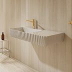 G8876-3 Wall-Hung Fluted Basin | MonBlari