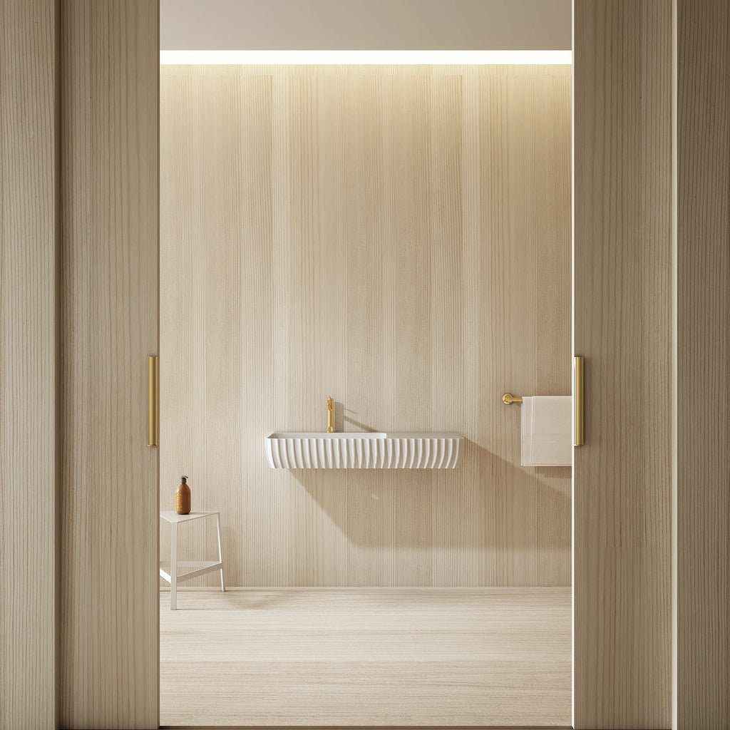 G8876-3 Wall-Hung Fluted Basin | MonBlari