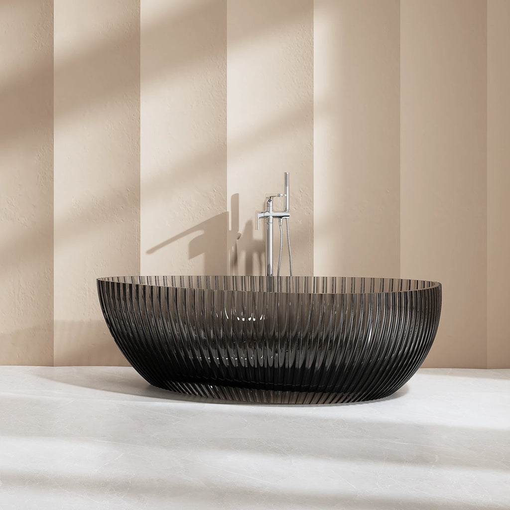 MRT88870 Rounded Triangular Fluted Bath | MonBlari