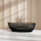 MRT88870 Rounded Triangular Fluted Bath | MonBlari