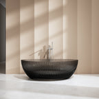 MRT88870 Rounded Triangular Fluted Bath | MonBlari