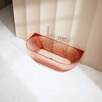 MRT88876 Fluted Oval Wall-Mounted Bath | MonBlari