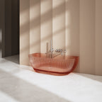 MRT88876 Fluted Oval Wall-Mounted Bath | MonBlari