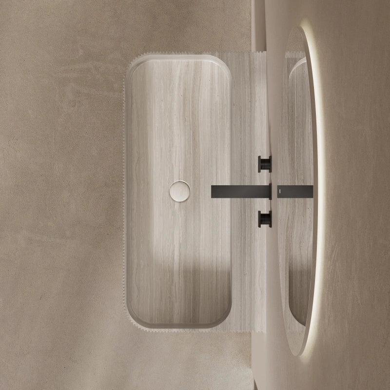 MonBlari Distinctive Rectangular Marble Wall-Mounted Basin 600–1200mm
