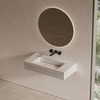 MonBlari Minimalist Marble Rectangular Wall-Mounted Basin 800mm