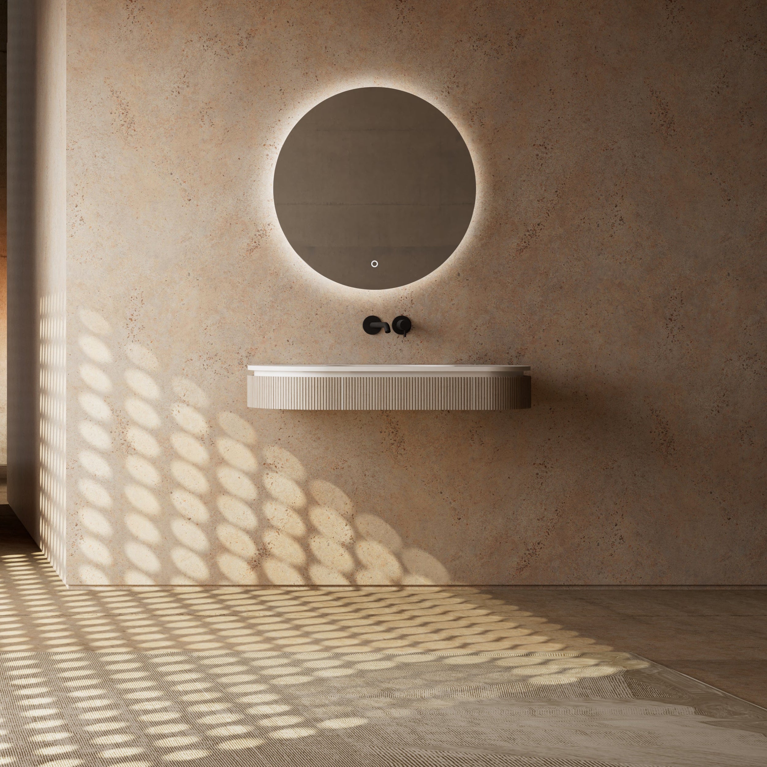 MonBlari FOREST Series MW-G0601 Wall-mounted Vessel Basin-Front View Main image