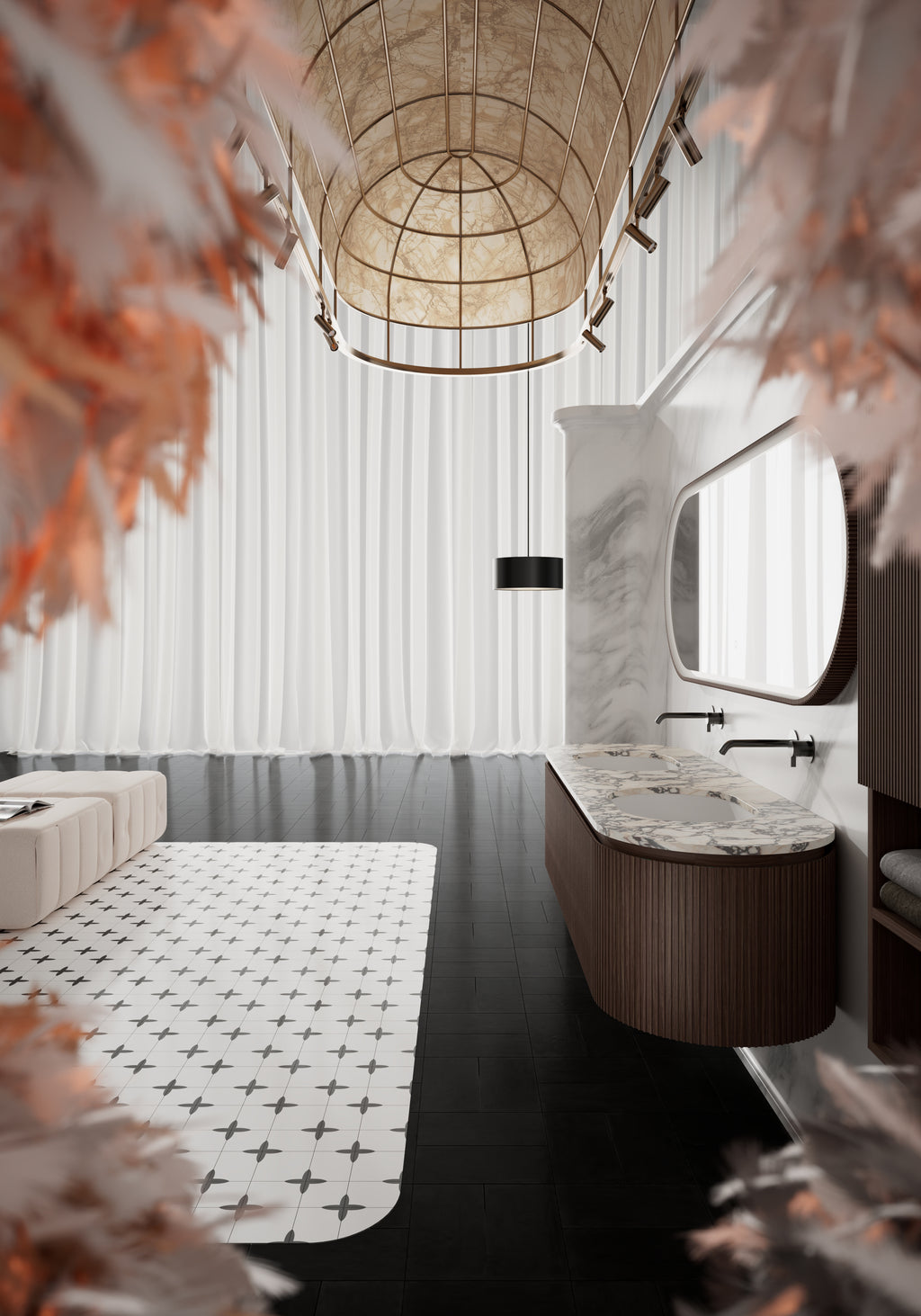 MonBlari MW-V0602AM Double Vanity Units with Mirror-1800mm
