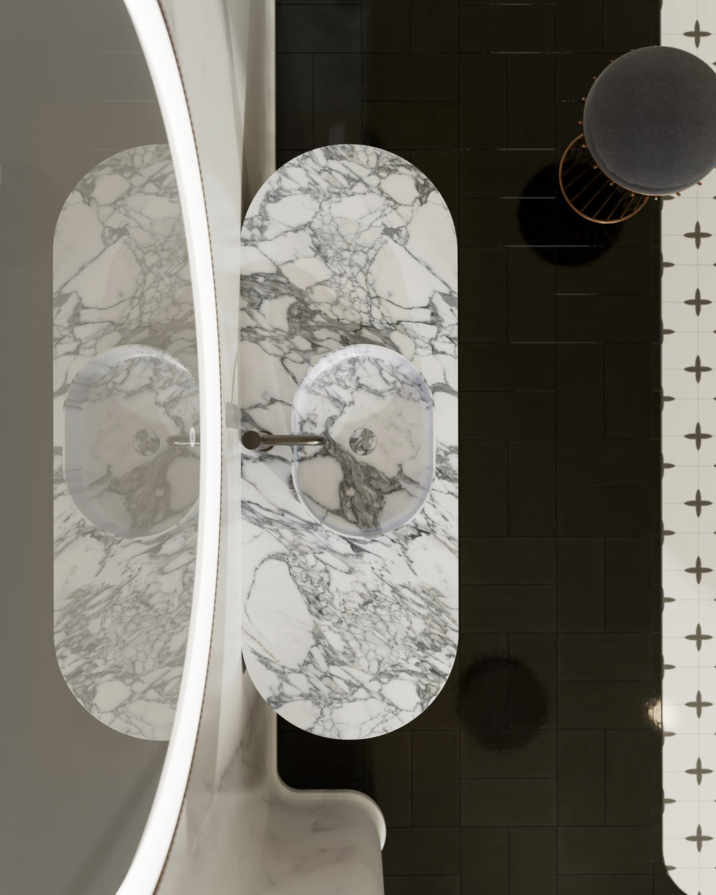MonBlari MW-V0611M Vanity Units with Mirror-1400mm
