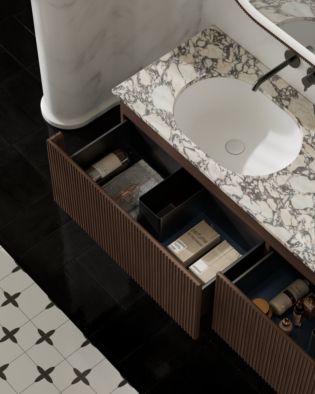 MonBlari MW-V0622M Double Vanity Units with Mirror-1600mm