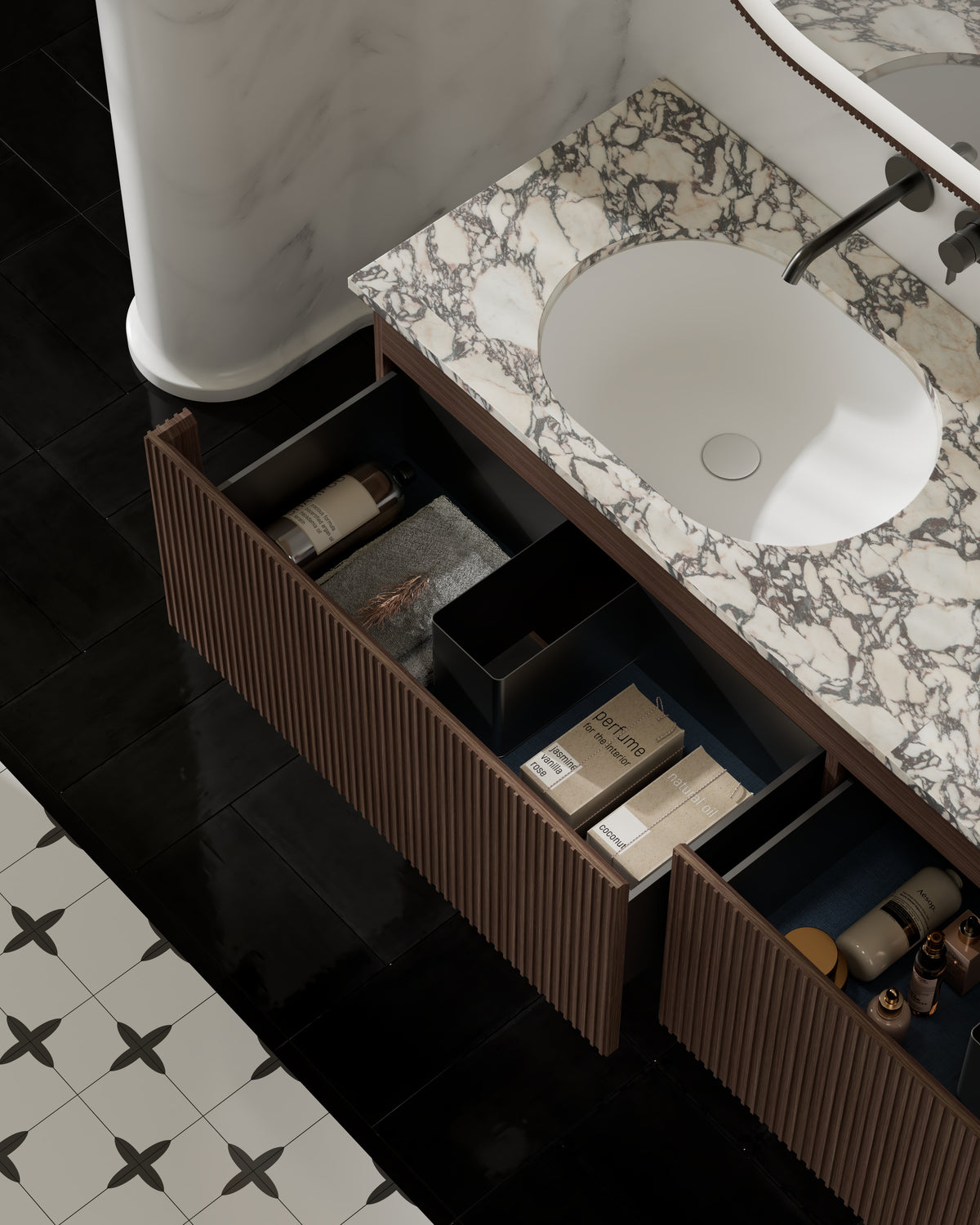 MonBlari MW-V0622M Double Vanity Units with Mirror-1800mm