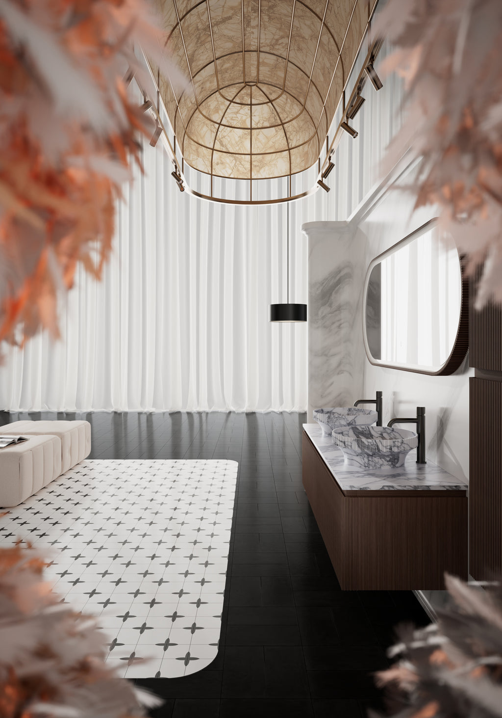 MonBlari MW-V0632M Double Vanity Units with Mirror-1400mm
