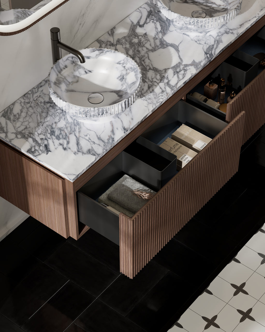 MonBlari MW-V0632M Double Vanity Units with Mirror-1400mm