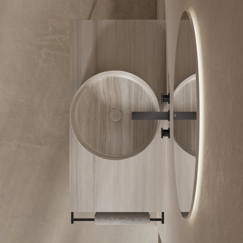 MonBlari Refined Marble Round Countertop Basin 450mm