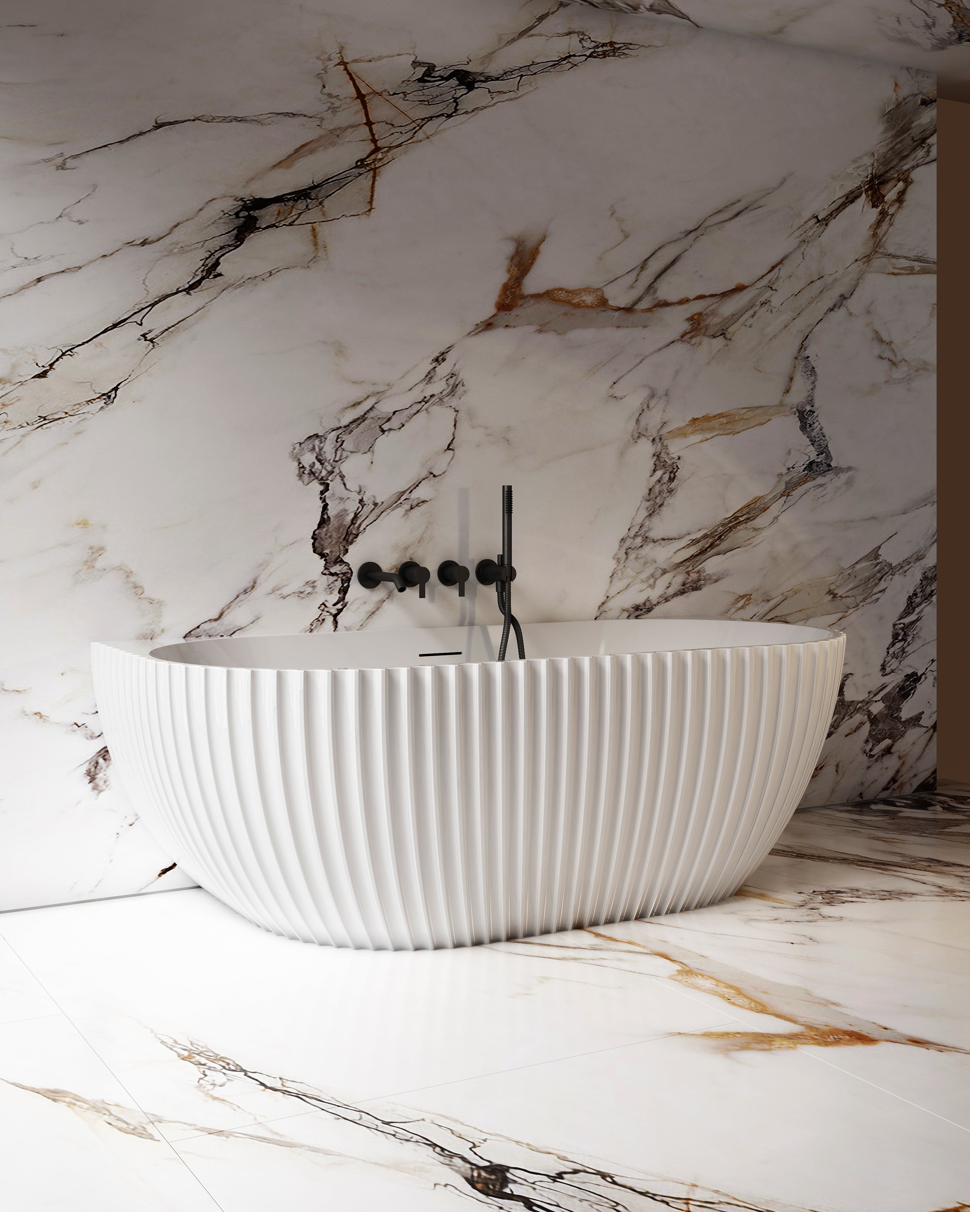 MonBlari MY-66616 Arc-shaped Wall-Mounted Bath