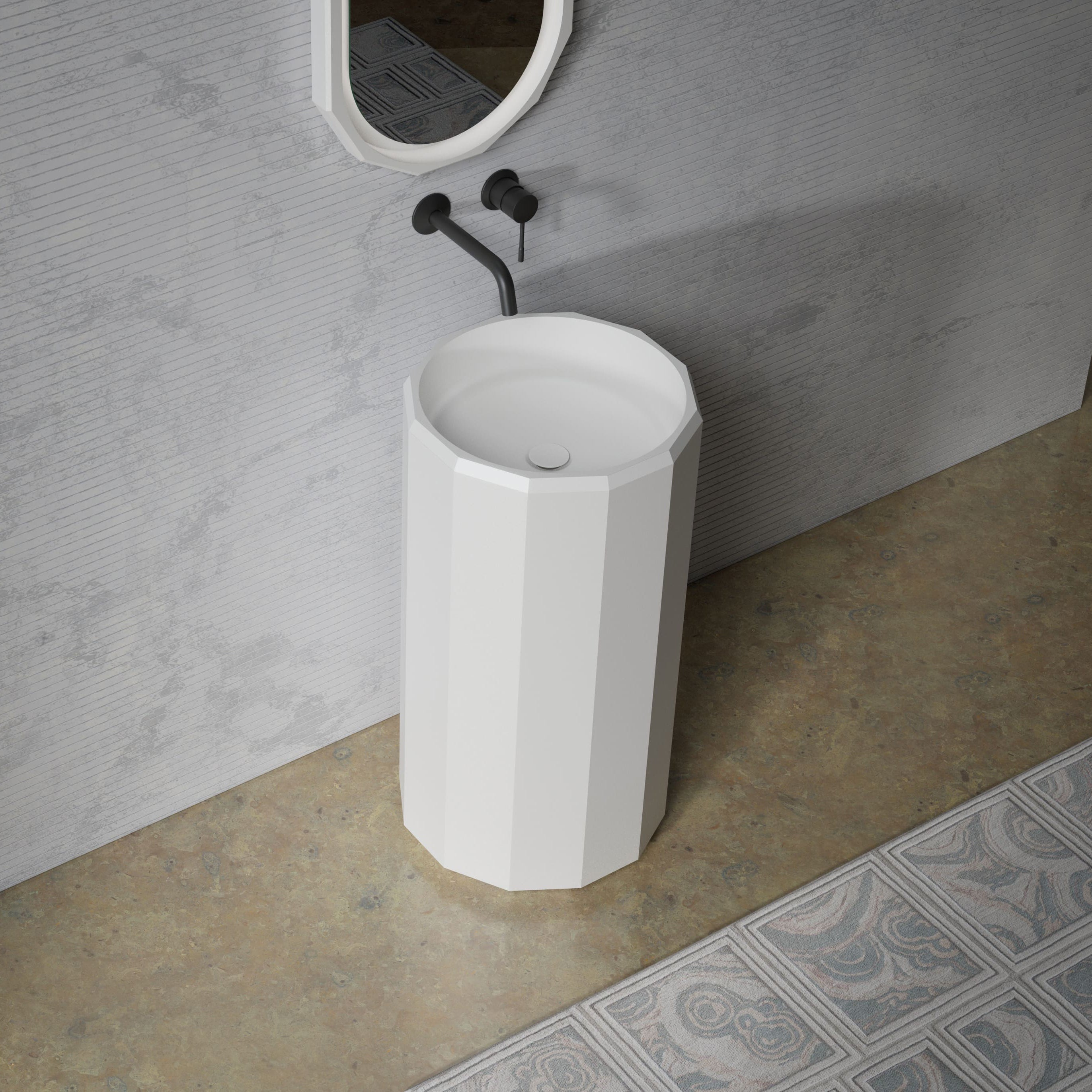 MonBlariBERYLSeriesPedestalBasinDiagonalTopViewPanorama-450x450x900mm