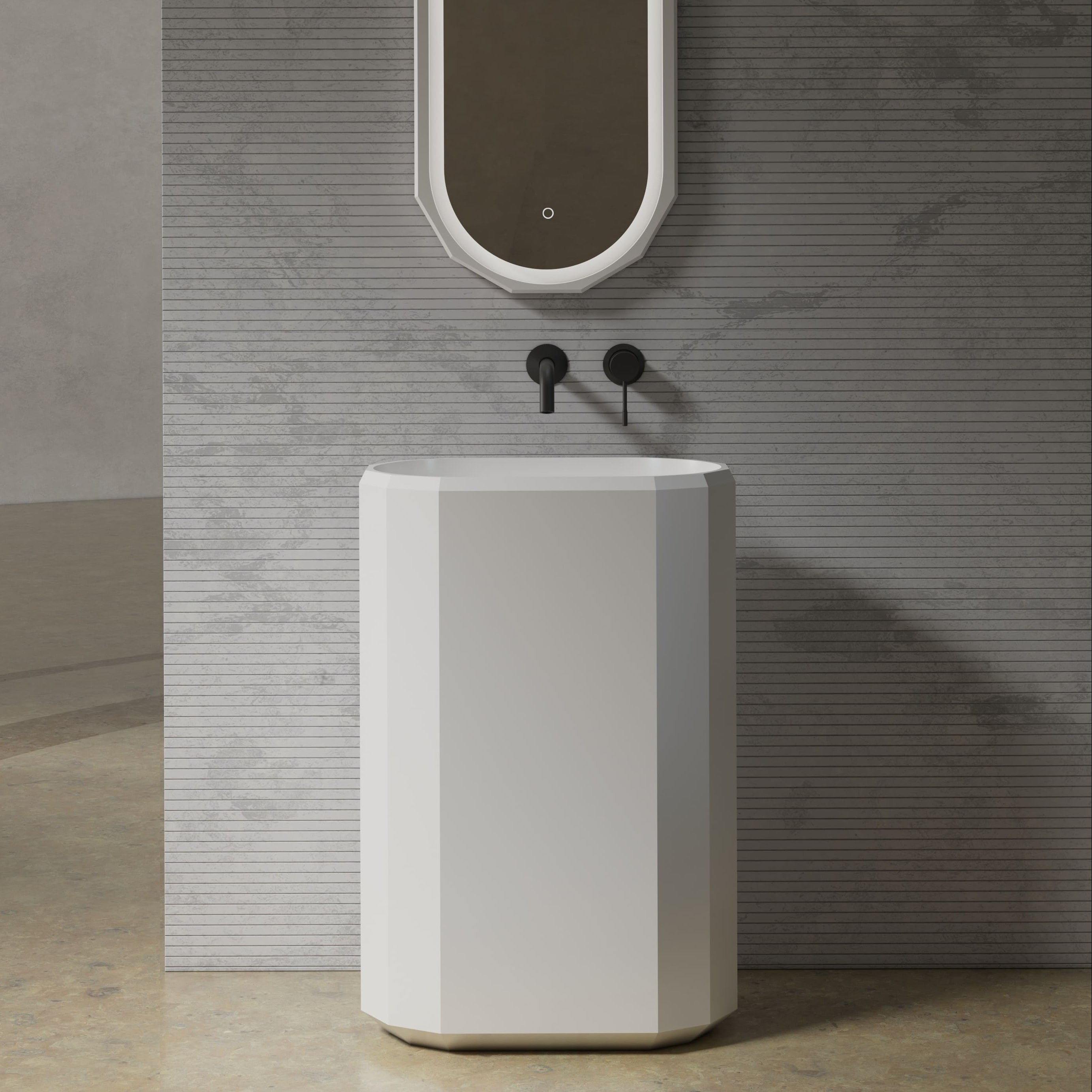 MonBlariBERYLSeriesPedestalBasinFrontViewPanorama-600x600x900mm