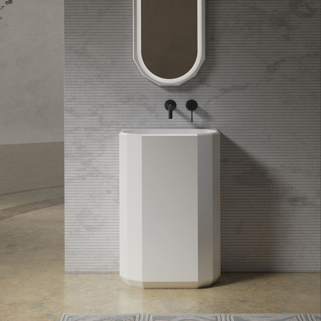 MonBlariBERYLSeriesWall-MountedPedestalBasinFrontViewPanorama-600x600x900mm