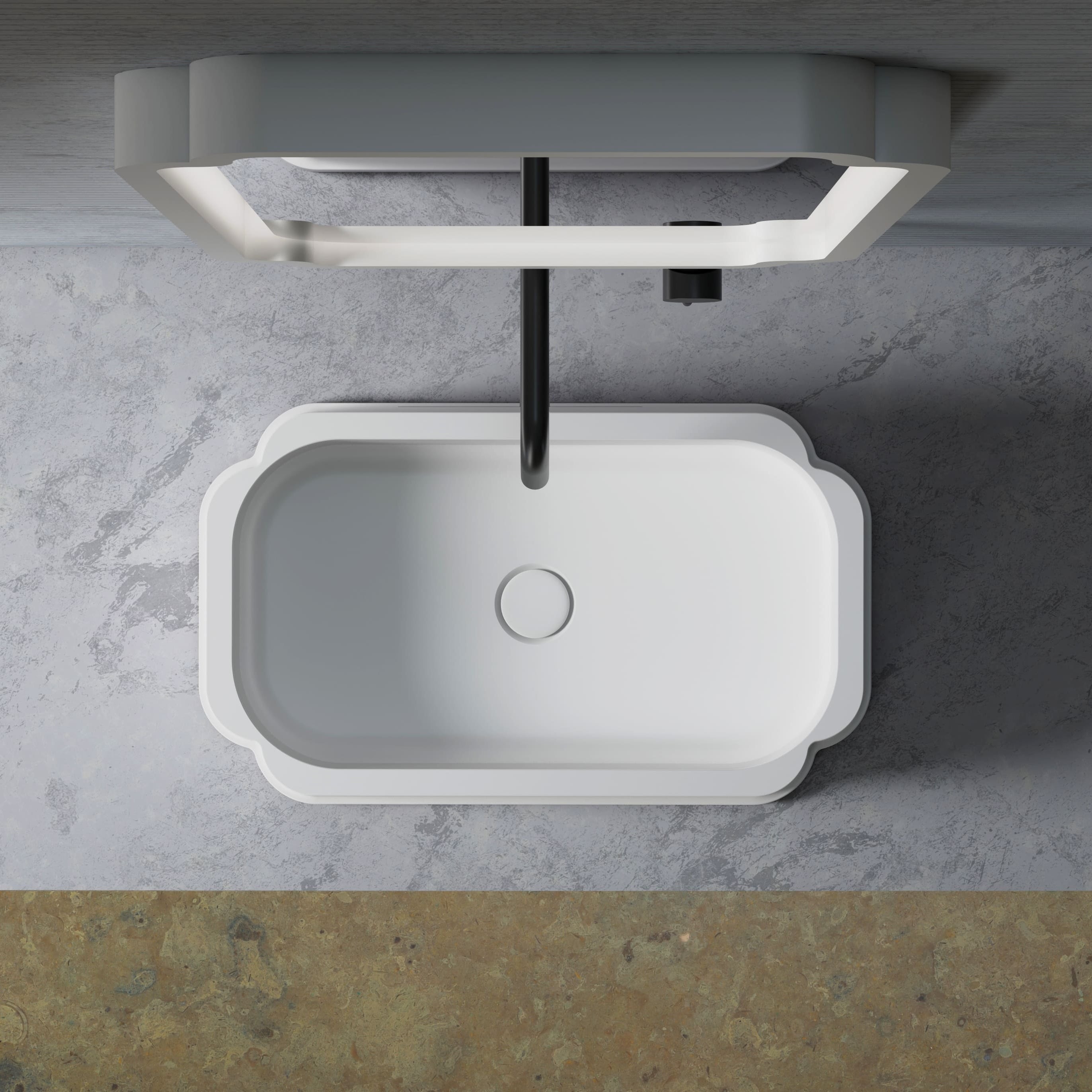 MonBlariCHLOESeriesCountertopBasinTopViewPanorama-630x380x160mm-Scenario