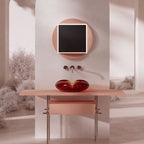 MonBlariFLOWERSeriesBathroomCabinet-PinkTable-FrontView