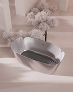 MonBlariFLOWERSeriesTitaniumGreyBathDiagonalTopViewPanorama