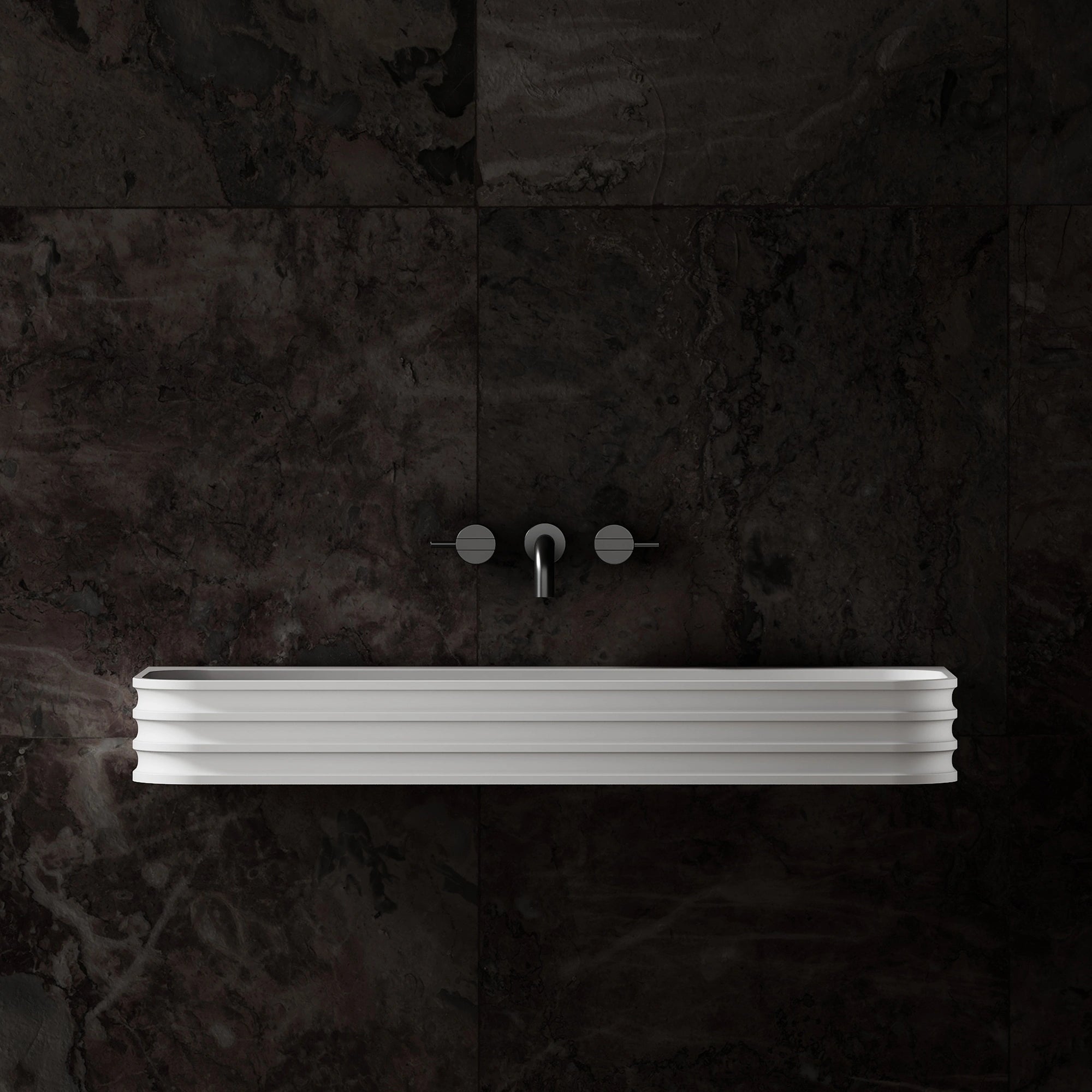 MonBlariG8806SolidSurfaceWall-MountedBasinFrontView