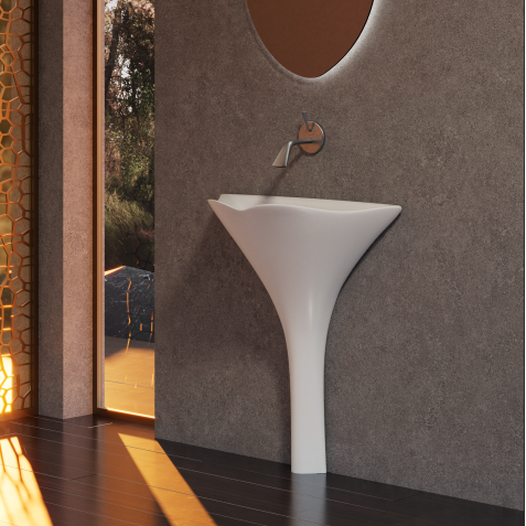 MonBlariGINKNOVASeriesWall-MountedBasinSideViewPanorama-White