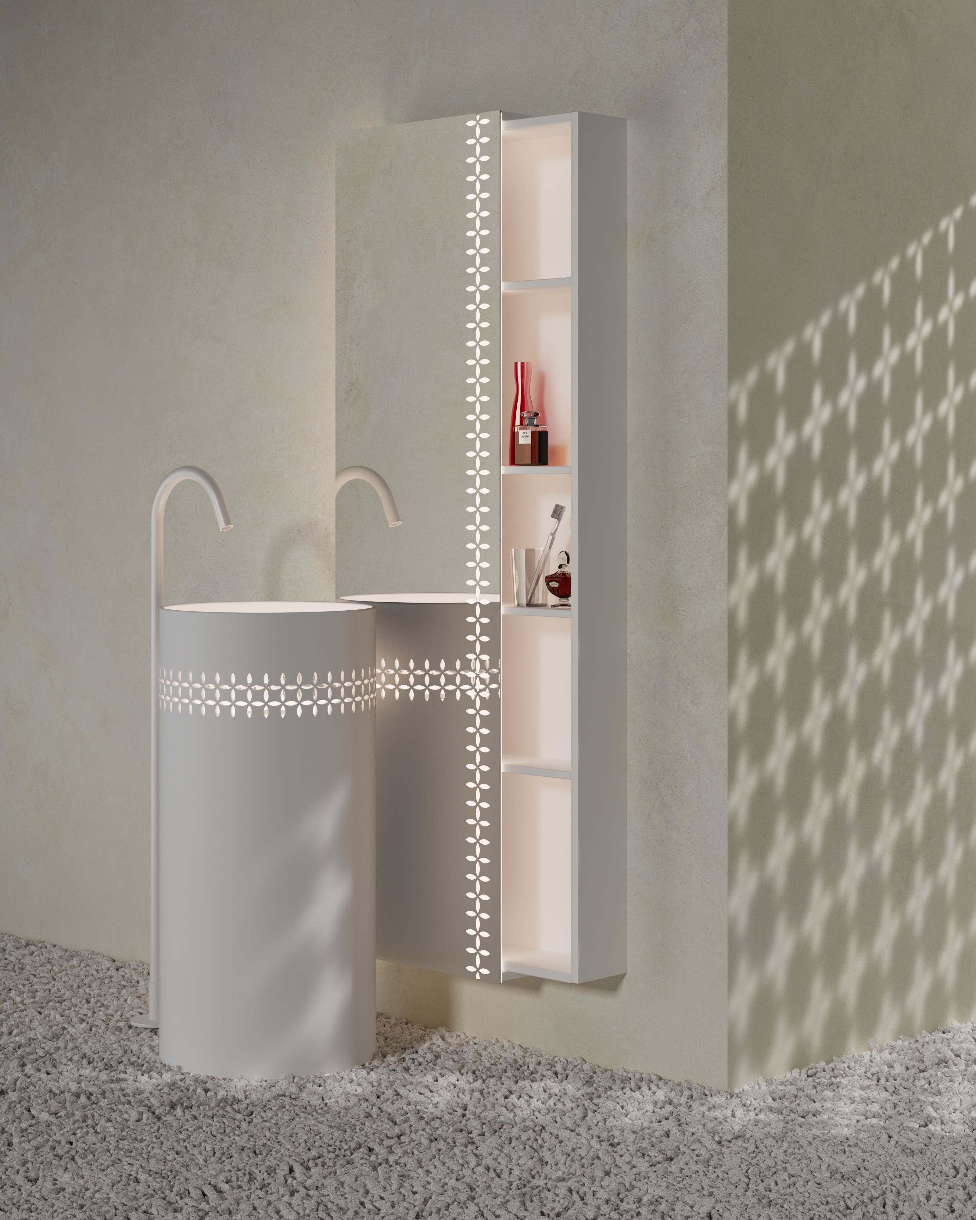 MonBlariLINGLONGSeriesBathroomStorageCabinetSetSideViewPanorama