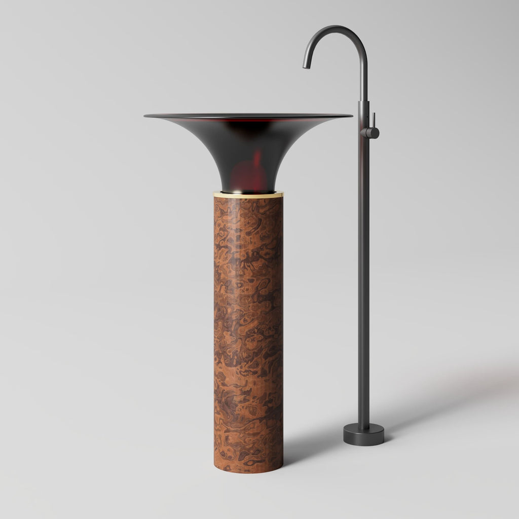 MonBlariSPRINGSeriesWineAmber_BlackTexturePedestalBasinSideViewPanorama_2