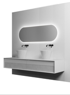 MonBlariSWINGSeriesMatteWhiteBathroomCabinetSetDiagonalViewPanorama-Scenario