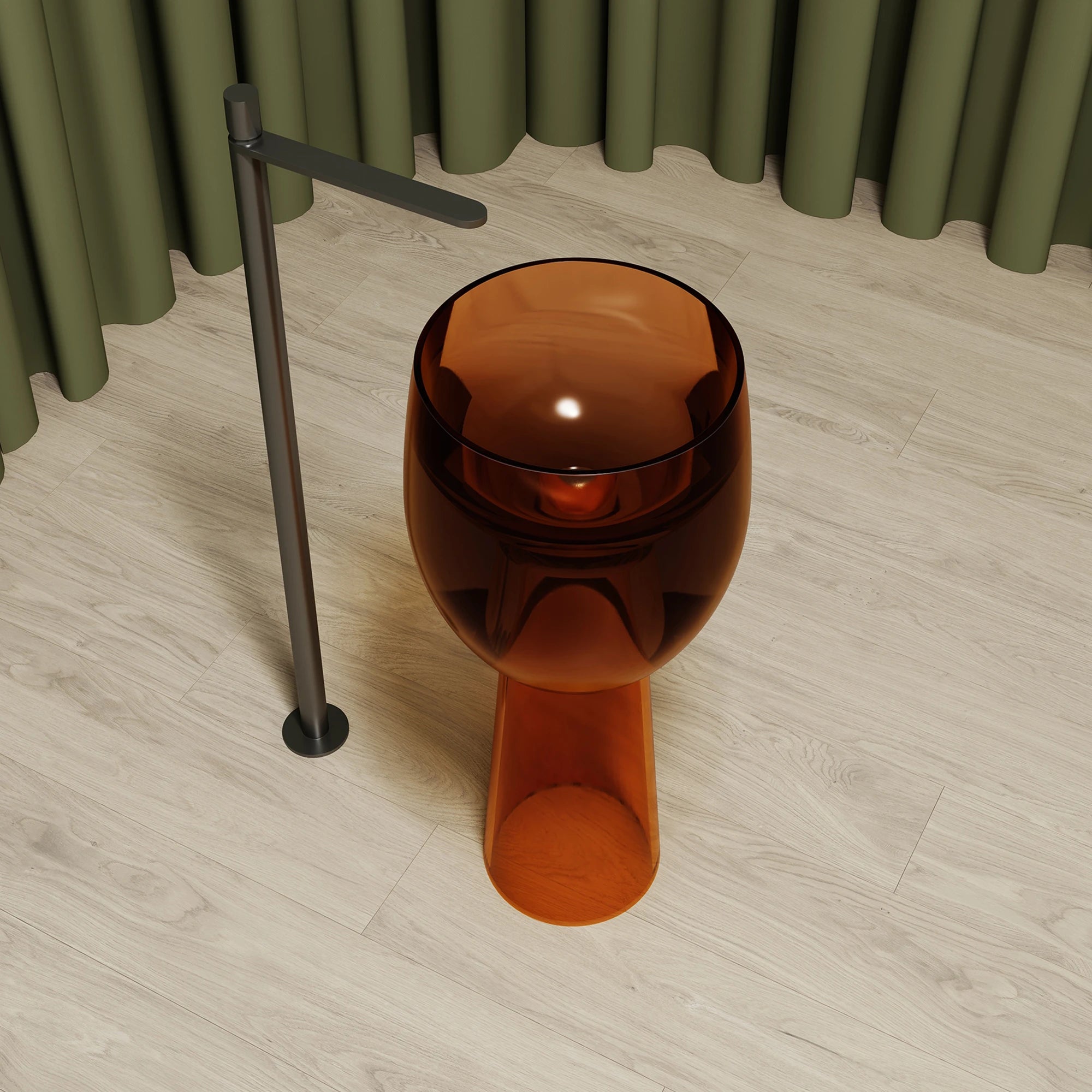 MonBlariTZ1103GobletFreestandingPedestalBasinFrontTopView