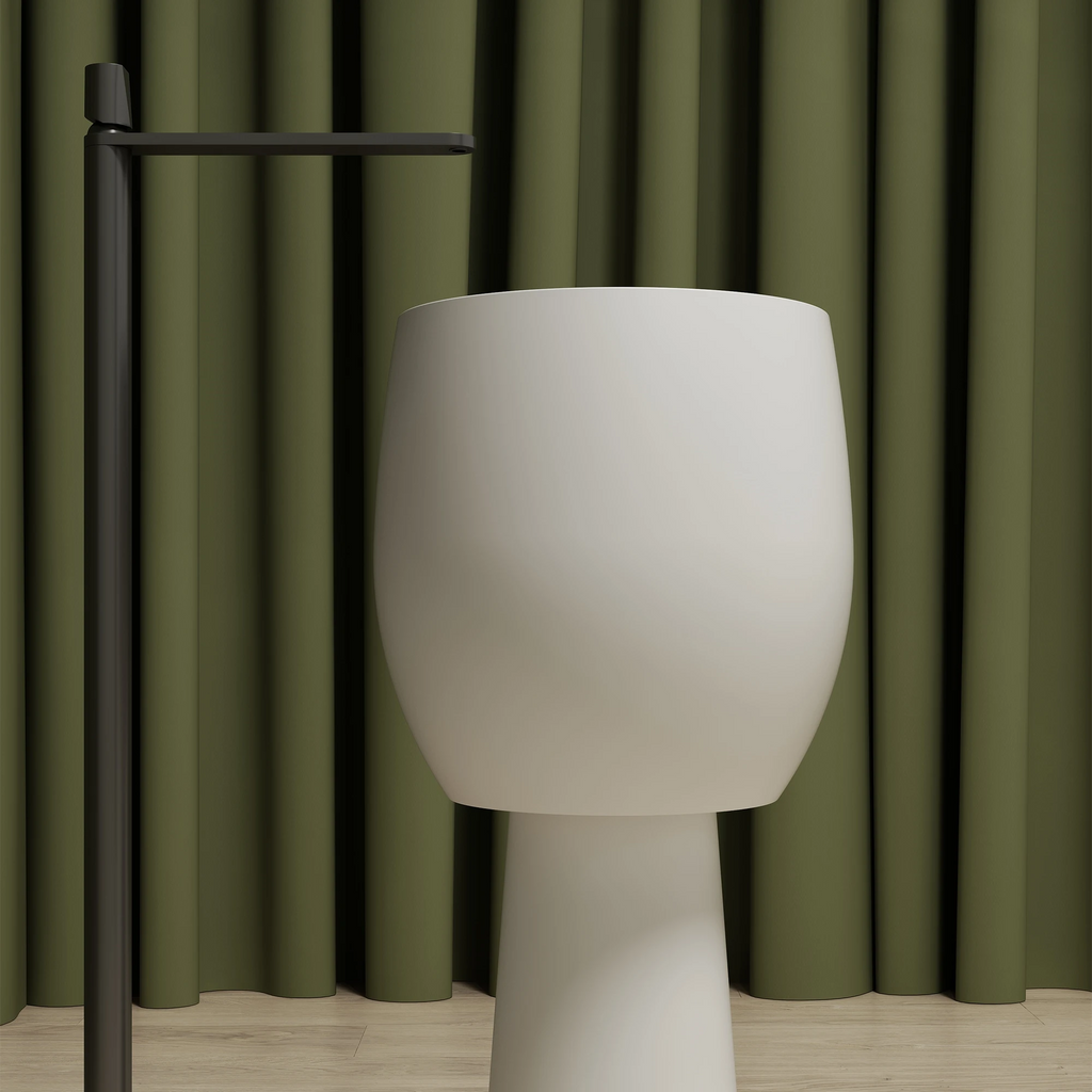 MonBlariTZ1103GobletFreestandingPedestalBasinFrontViewClose-up