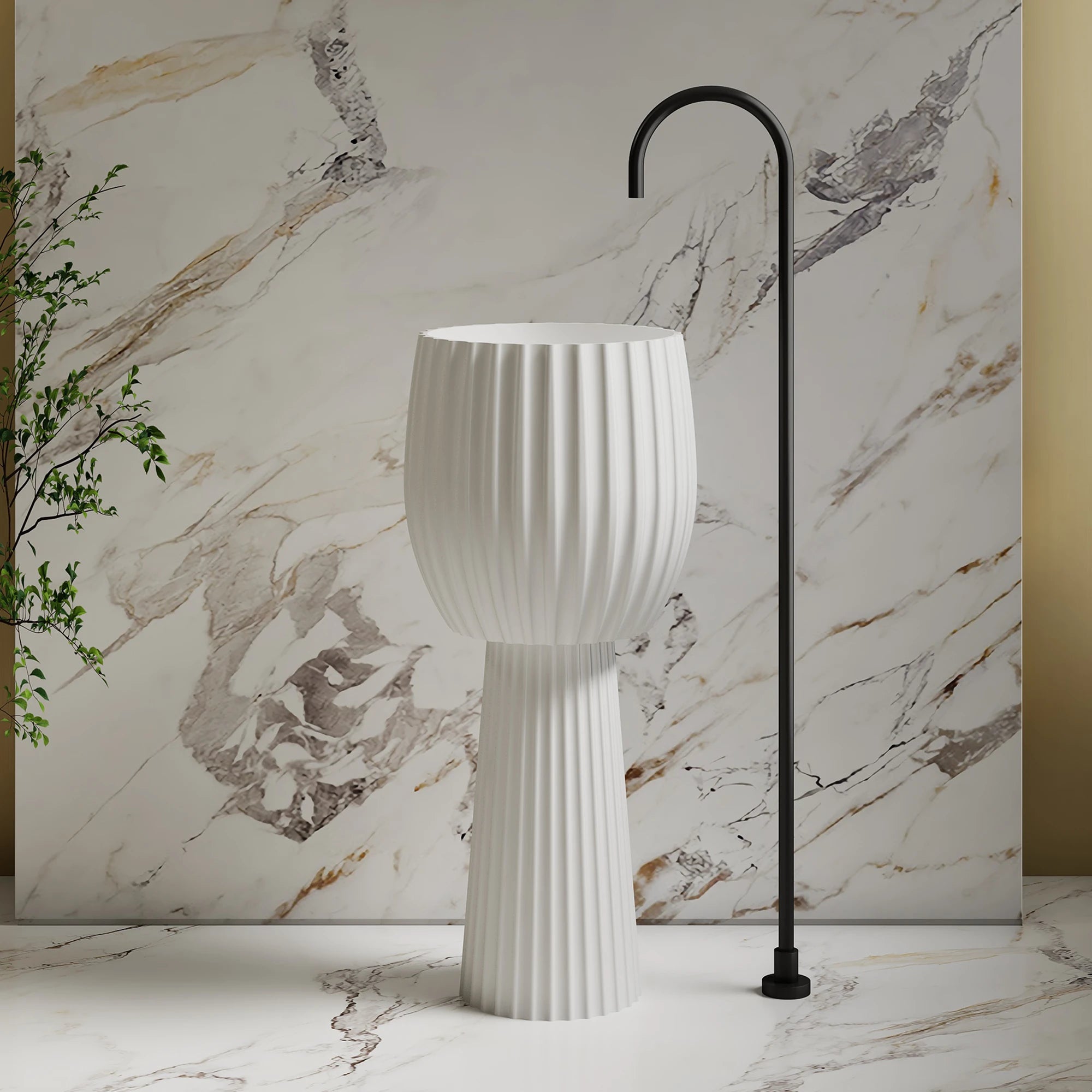 Z1503 Goblet Freestanding Pedestal Basin  | MonBlari