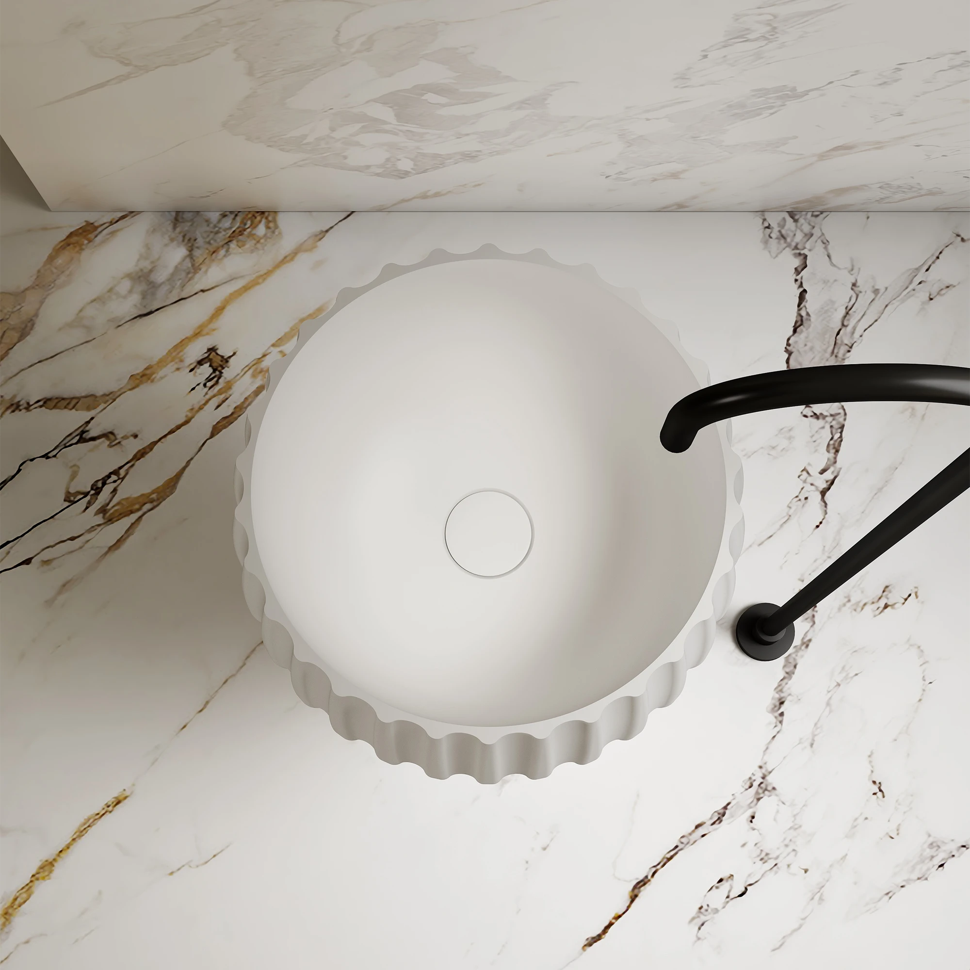 Z1503 Goblet Freestanding Pedestal Basin  | MonBlari