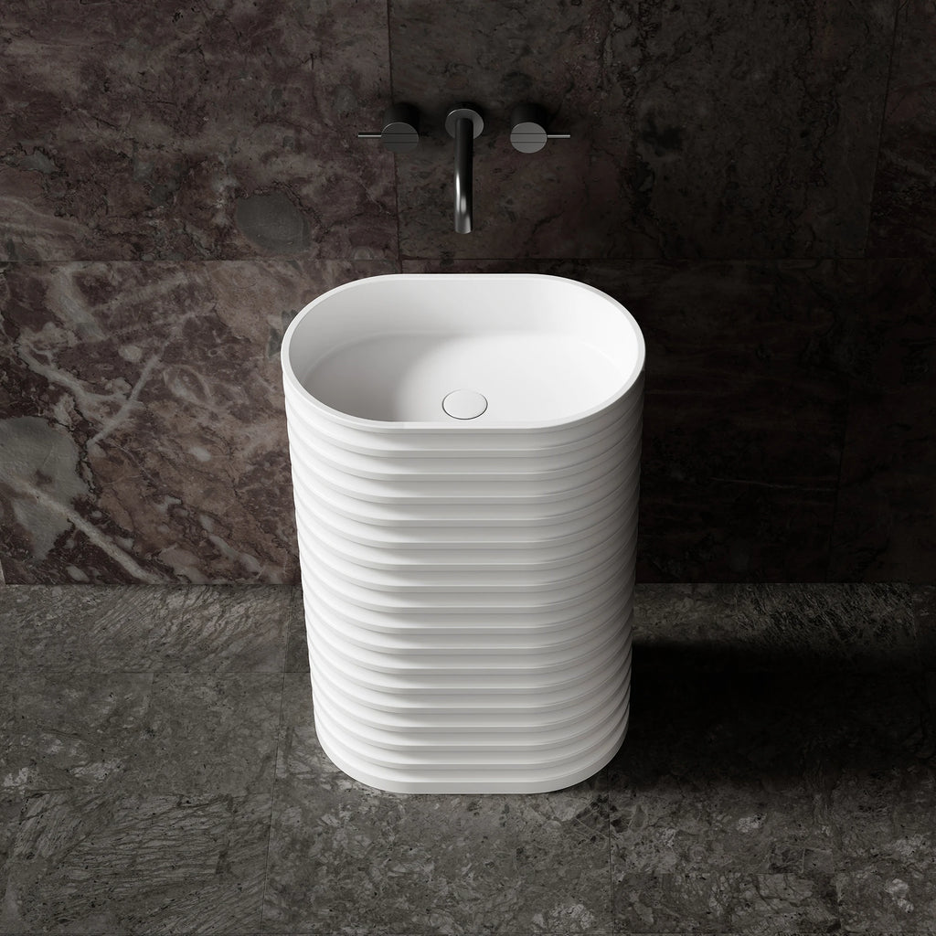 Z8801 Round Freestanding Pedestal Basin | MonBlari