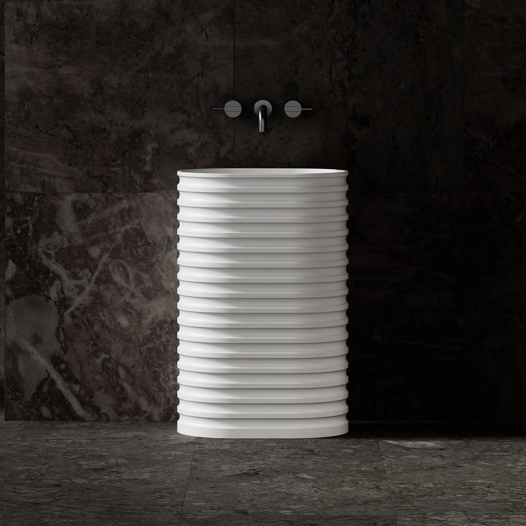 Z8801 Round Freestanding Pedestal Basin | MonBlari