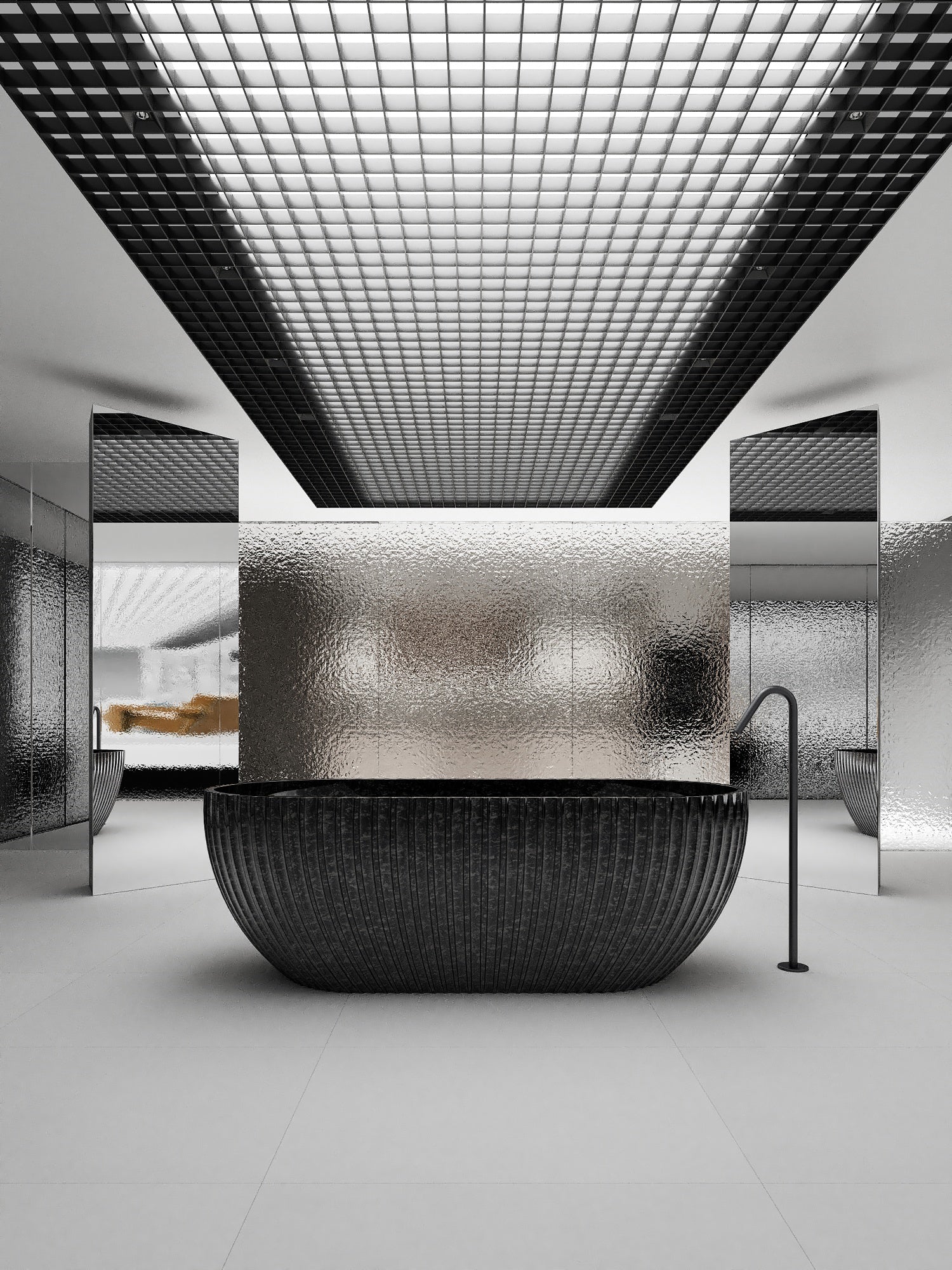 MonBlari 99911 oval carbon fiber bath Main image