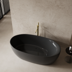 MonBlari Elliptical 99901 Carbon Fiber Bath Side Top View