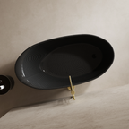 MonBlari Elliptical 99901 Carbon Fiber Bath Top View