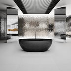 MonBlari Elliptical 99907 Carbon Fiber Bath Front View Scenario