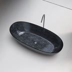 MonBlari Elliptical 99907 Carbon Fiber Bath Top View Close-up