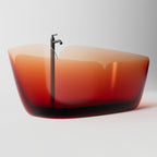 MonBlari FLOWER Series Bath Diagonal View Panorama-Wine Amber