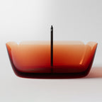 MonBlari FLOWER Series Bath Front View Panorama-Wine Amber
