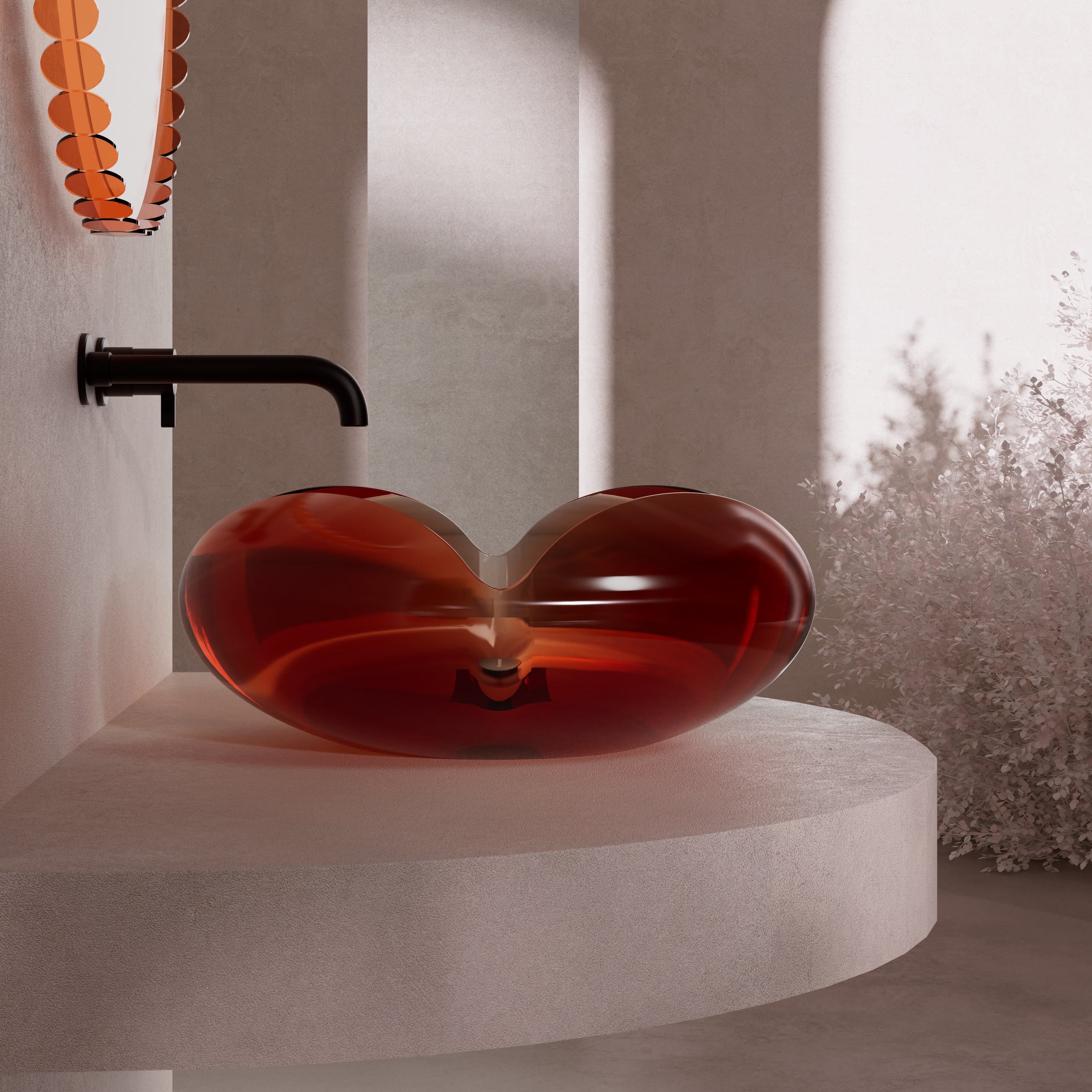 MonBlari FLOWER Series Bathroom Basin Side View Panorama Main image