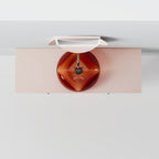 MonBlari FLOWER Series Bathroom Cabinet-White Table-Top View