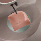 MonBlari FLOWER Series Green Bathroom Basin Diagonal Top View Panorama-450x450x190mm-Scenario